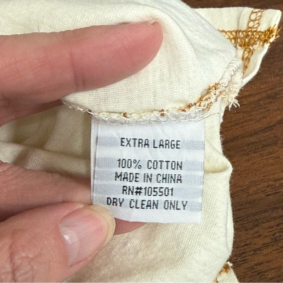 Double D Ranch XL Longhorn Alliance Graphic Henley Western Boho Top - Picture 8 of 9